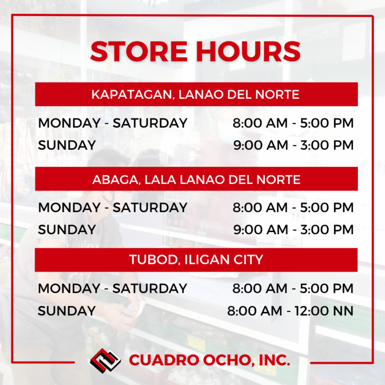 Lanao del Norte - Store Hours